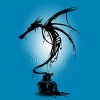 Men's Design By Humans Ink Dragon By alnavasord T-Shirt - 2 of 3