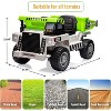 12V Kids Ride On Dump Truck, 4WD Electric Construction Vehicle w/Remote, Electric Dump Bed, Shovel, Music & Lights - 4 of 4