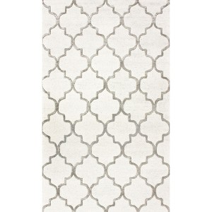 Nuloom Hand Tufted Park Avenue Trellis Area Rug, 10' x 14', Beige - 1 of 4