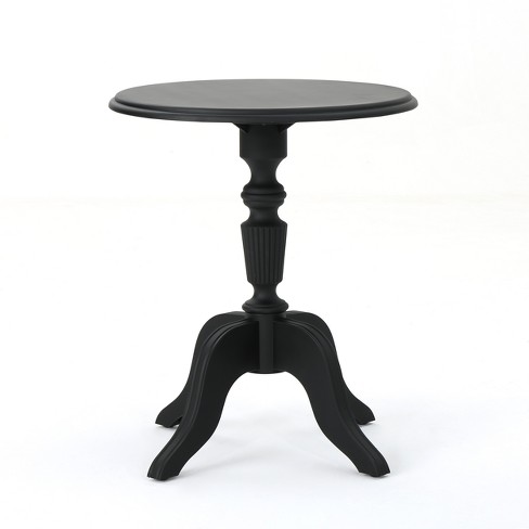 Danish Plastic Nylon Side Table Classical Black Christopher Knight Home Target