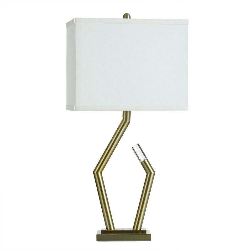Acrylic Table Lamp Antique Brass - StyleCraft, 1 of 5