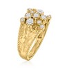 Ross-Simons 0.10 ct. t.w. Diamond Bubble Ring in 18kt Gold Over Sterling - 3 of 4