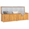 Garden Box Natural Wood Solid Teak Wood 78.7x19.7x21.7 in - 3 of 4