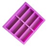8 Grids Rectangular Silicone Handmade Soap Mould DIY Aromatherapy Mould(Light Blue) - 3 of 4