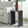 Uttermost In The Groove Aluminum Accent Table - 2 of 4