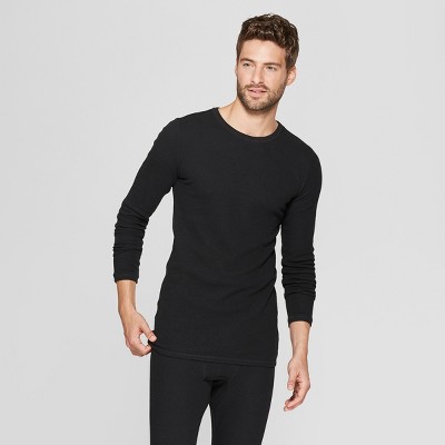 Mens Long Sleeve Thermal Undershirt - Goodfellow & Co™ Black L