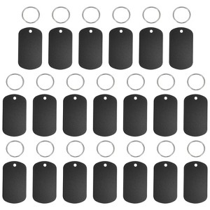 Unique Bargains Stainless Steel Aluminum Rectangle Engraved Blank with ...