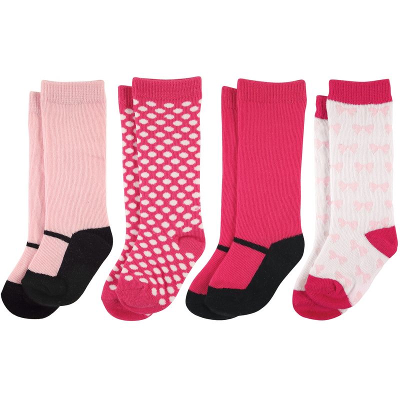 Luvable Friends Baby Girl Socks Set, Mary Jane, 1 of 3