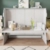 TIRAMISUBEST Multi-functional Full Size Murphy Bed with a Desk, Storage Folding Bed with Open Storage Cabinet - 2 of 4