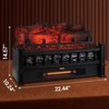 20'' Electric Fireplace Insert Log, 1500W Fireplace Heater with Child Lock, Realistic Fake Firewood Freestanding Heater Set - 4 of 4