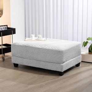 Hyleory Corduroy Oversized Comfort Ottoman for Bedroom, Living Room, Nursing Room - 1 of 4