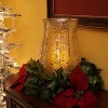 Pacific Accents Alexandria Mercury 13.5'' Glass Hurricane With 3''x6'' Inch Flameless Wax Candle - 2 of 3