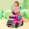 6V Ride on Truck, Kids Electric Car with Under Seat Storage, Music, 2 Headlights and 5 LED Lights - 3 of 4