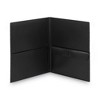 Smead Poly Two-Pocket Folder with Snap Closure Security Pocket, 100-Sheet Capacity, 11 x 8.5, Black, 5/Pack - 4 of 4