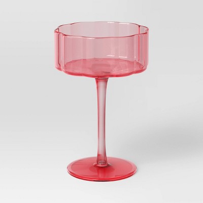 12.1 fl oz Glass Coupe Pink - Threshold™