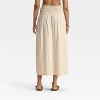 Women's Knit Smocked Maxi A-Line Skirt - Universal Thread™ - 2 of 3