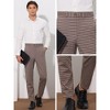 Lars Amadeus Men's Classic Straight Leg Business Plaid Trousers - image 4 of 4