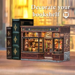 Wizardi Corner Coffee Shop Dollhouse Kit - Miniature Wizardi