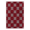 Christmas Area Rugs, Washable Non-Slip Christmas Pattern Snowflakes Carpet, Soft Low Pile Foldable Stain Resistant for Bedroom, Home - 3 of 4