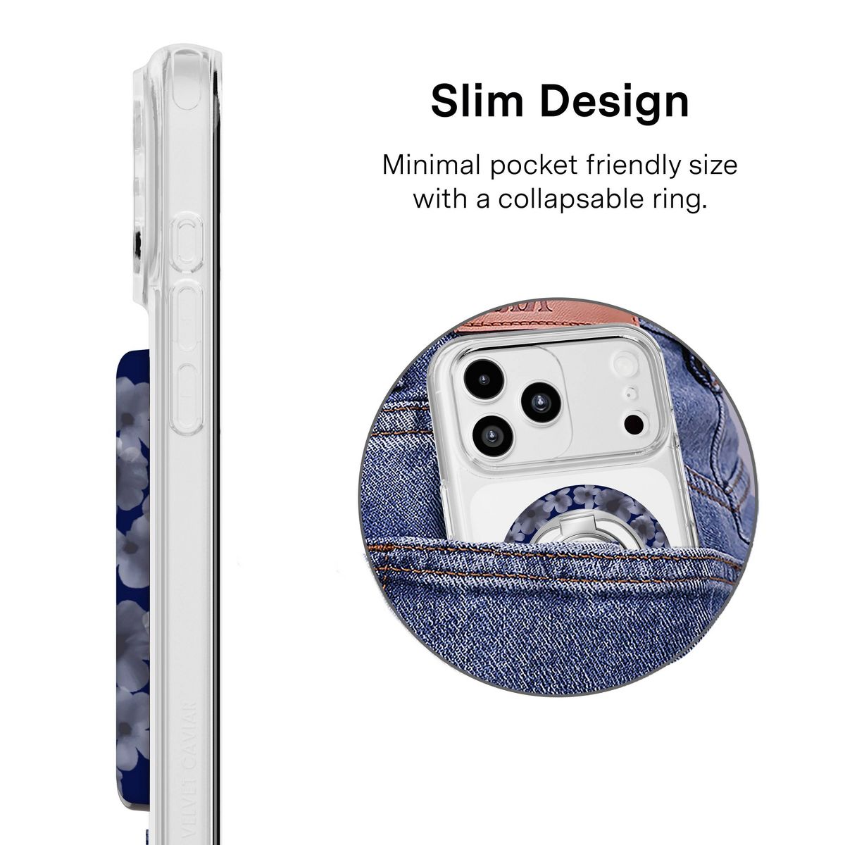 Velvet Caviar MagSafe Grip Midnight Blossom - thumbnail 4