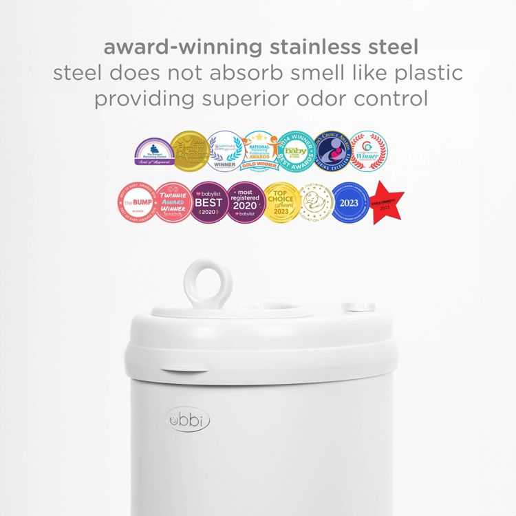 Ubbi Stainless Steel Diaper Pail, 5 of 9