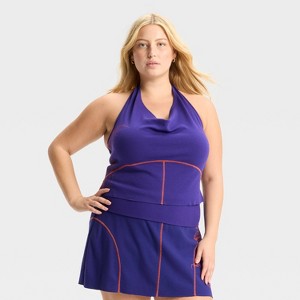 Women's Knit Back Tie Halter Top - Wild Fable™ - 1 of 3