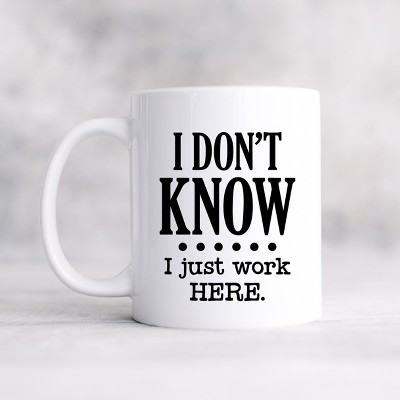 City Creek Prints I Just Work Here Mug - White : Target