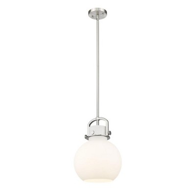 Newton Sphere - 1 Light Stem Hung Pendant In Industrial Style-15.38 Inches Tall and 10 Inches Wide