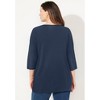 Catherines Suprema 3/4 Sleeve V-Neck Tee - 3 of 4