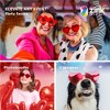 Zink Colorful Heart Shaped Glasses Set- Six Pairs of Sunglasses for Parties, Photo Booths & Costumes - 4 of 4
