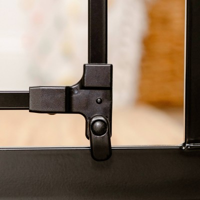 Carlson Pet Extra Wide Gate with Pet Door - Black