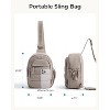 Small Sling Bag for Women, Puffer Crossbody Bag Purses Hobo Handbag Fanny Packs for Travel Hiking - 4 of 4