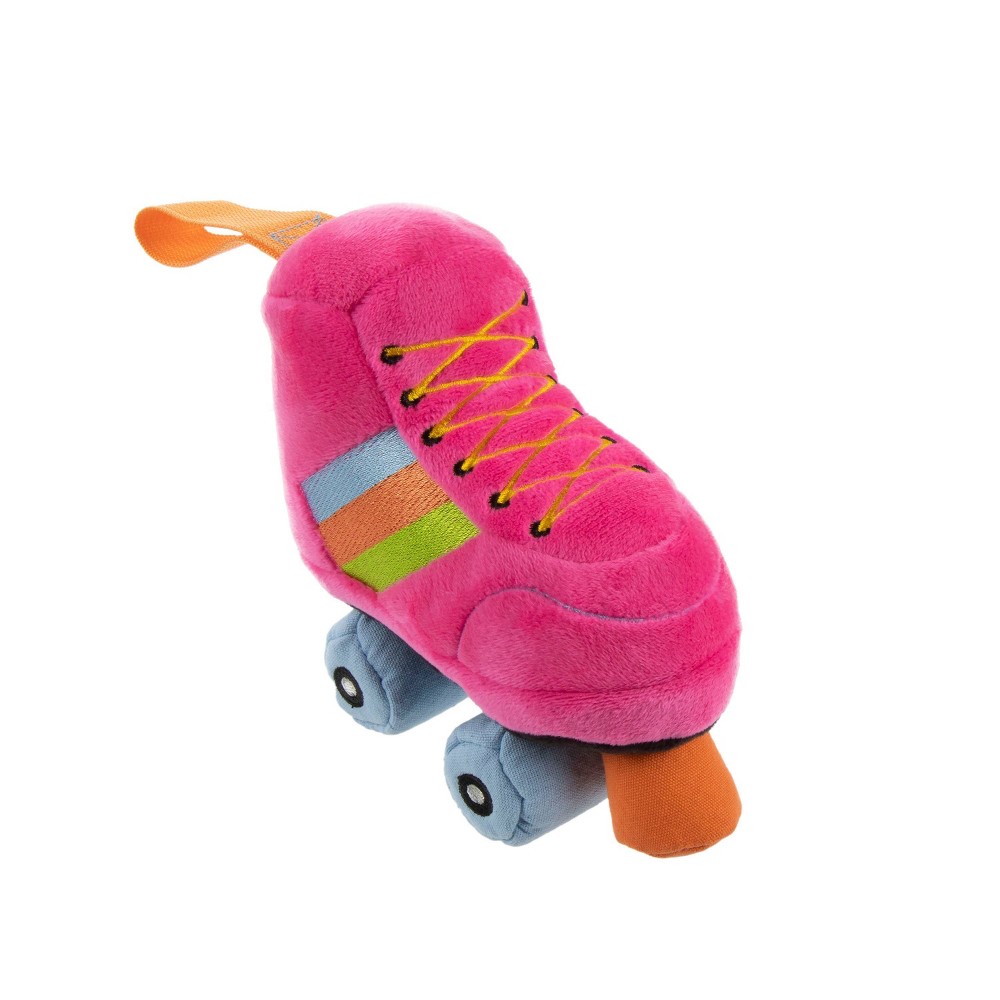 TrustyPup Roller Skate-Retro Madness Dog Toy - Pink - S  3 Pack 