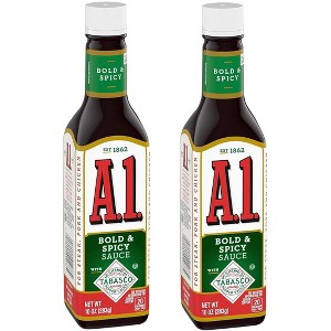 A1 Bold & Spicy Sauce with Tabasco, 10oz (Pack of 2) - 1 of 1