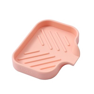 Silicone Bathroom Soap Dishes with Drain Spout-Bathroom and Kitchen Sink Organizer - 1 of 1