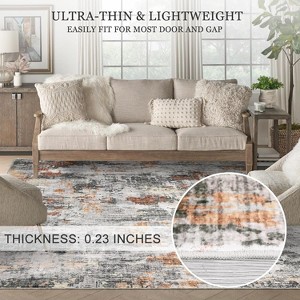 coucheta Multi-size Modern Abstract Area Rug for Living Room, Washable Non-Slip Soft Print Faux Wool Carpet, for Bedroom, Dining Room, Office - 1 of 4