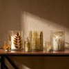 Dried Leaf Glass Candle Holder 8"H - 2 of 3