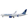 Boeing 737 MAX 8 Commercial Aircraft "United Airlines" (N17265) White with Blue Tail 1/400 Diecast Model Airplane by GeminiJets - image 3 of 3