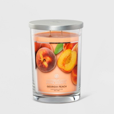 19oz Jar Candle Georgia Peach - Home Scents by Chesapeake Bay Candle
