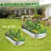Galvanized Steel Raised Garden Bed, Metal Planter Boxes Outdoor For Vegetables, Flowers, Herbs, and Succulents - 3 of 4