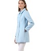 INSPIRE CHIC Women's Christmas Peter Pan Collar Double Breasted Long Trench Winter Pea Coat - 4 of 4