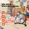 VEVOR Cordless Fan 16 in, Portable Quiet Personal Fan for Home or Office, 360 Degree Manual Pivoting Head, Stepless Speed Regulation High Velocity - 3 of 4