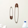 The Lakeside Collection Laundry Room Decor with Rustic Safety Pins Tip Jar and Humorous Sign - Safety Pin Wall Decor Set - 2 of 3