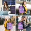 Generic Geometric Luminous Laptop Backpack, Holographic Reflective Laptop Bag with USB port - 2 of 4