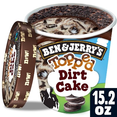 Ben & Jerry's Topped Ice Cream Dirt Cake Frozen Dessert - 15.2oz