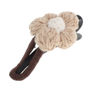 Unique Bargains Women's Fashion Wool Floral Duckbill Hair Clips 1 Pc - 1 of 4