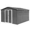 Coolbibila-10Ftx12Ft Storage Sheds, Tool Sheds With Sturdy Aluminum Frames, Metal Sheds With Durable Vents And Customizable Door - 3 of 4