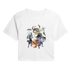 Women's - Avatar - Airbender Group Cropped Graphic T-Shirt - 1 of 4