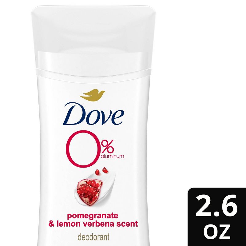 Dove Beauty 0% Aluminum Pomegranate &#38; Lemon Verbena Women&#39;s Deodorant Stick - 2.6oz, 1 of 9