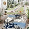 World Rug Gallery Evora Palm Frond Indoor/Outdoor Area Rug - 2 of 4